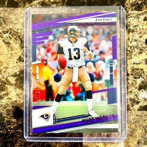 KURT WARNER NFL CARD PURPLE 195/199 NFL PRESTIGE XTRA POINTS RAMS